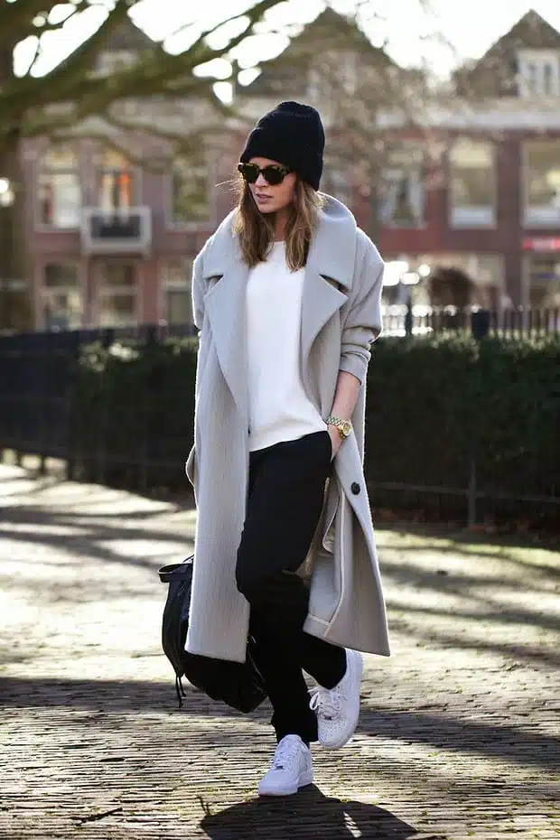 Winter Outfit Ideas with Nike Air Force 1s for Women
